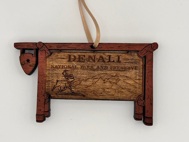 Denali National Park pinnament ornament