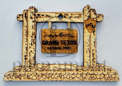 Grand Teton National Park pinnament ornament