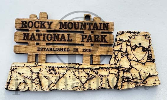 Rocky Mountain National Park pinnament ornament