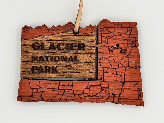 Glacier National Park pinnament ornament