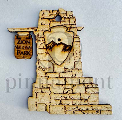 Zion National Park pinnament ornament